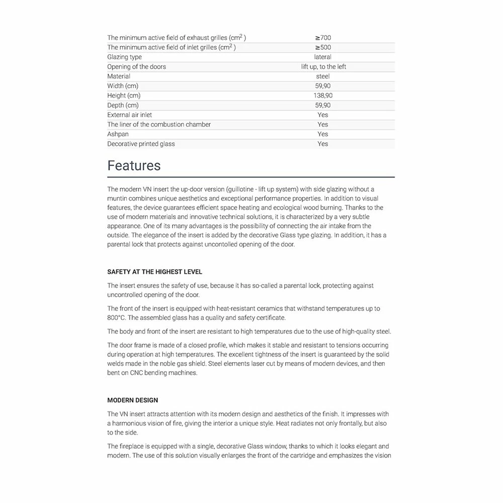 Ενεργειακό τζάκι αερόθερμο συρόμενη πόρτα δεξιά γωνία KRATKI VNP/480/480 8KW 80-105M2 7 Ενεργειακό τζάκι αερόθερμο συρόμενη πόρτα δεξιά γωνία KRATKI VNP/480/480 8KW 80-105M2 - Image 5