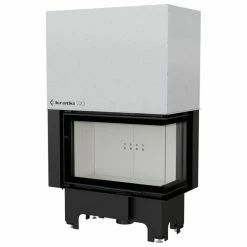 Ενεργειακό τζάκι αερόθερμο συρόμενη πόρτα δεξιά γωνία KRATKI VNP/810/410 14KW 125 -175M2