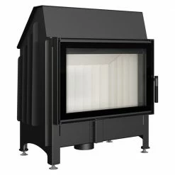 Ενεργειακό τζάκι αερόθερμο αριστερή γωνία KRATKI ZIBI/DECO 11KW (100-150M2)