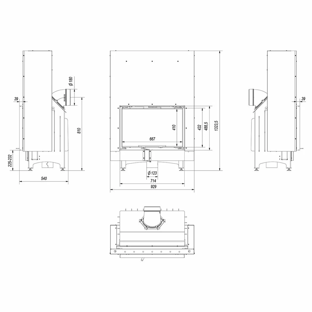 Ενεργειακό τζάκι αερόθερμο με συρόμενη πόρτα KRATKI ZIBI/G 11KW / 100-150m2 4 Ενεργειακό τζάκι αερόθερμο με συρόμενη πόρτα KRATKI ZIBI/G 11KW / 100-150m2 - Image 2