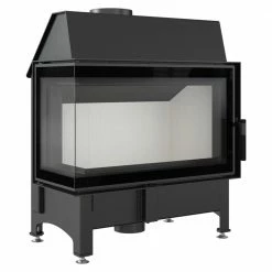 Ενεργειακό τζάκι αερόθερμο αριστερή γωνία KRATKI ZIBI/L/BS/DECO 11KW (100-150M2)