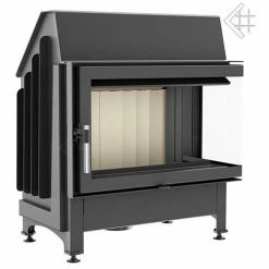 Ενεργειακό τζάκι αερόθερμο δεξιά γωνία KRATKI ZIBI/P/BS 11KW (100-150M2)