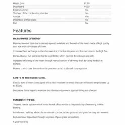 Ενεργειακό τζάκι αερόθερμο μαντεμένιο ίσιο KRATKI ZUZIA/700 16KW / 140-160m2 -ΕΝΕΡΓΕΙΑΚΑ ΤΖΑΚΙΑ Εκπτώσεις kratki zuzia 700 16kw 140 160m2 1 5