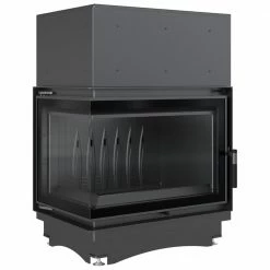 Ενεργειακό τζάκι αερόθερμο μαντεμένιο αριστερή γωνία KRATKI ZUZIA/ECO/L/BS/DECO 12KW / 120-160m2