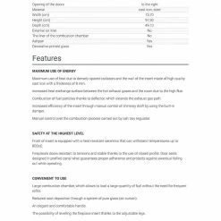 Ενεργειακό τζάκι μαντεμένιο KRATKI ZUZIA/P/BS/DECO ΔΕΞΙΑ ΓΩΝΙΑ 16KW / 140-160m2 -ΕΝΕΡΓΕΙΑΚΑ ΤΖΑΚΙΑ Εκπτώσεις kratki zuzia p bs deco 16kw 140 160m2 1 3