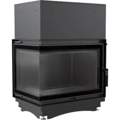 Ενεργειακό τζάκι καλοριφέρ αριστερή γωνία κλειστού δοχείου KRATKI ZUZIA/PW/BL/15/BS/W/DECO 12KW / 120-150m2