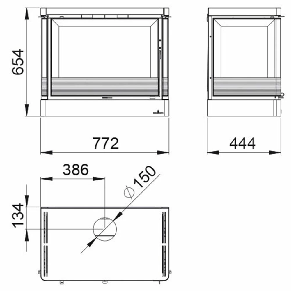 Ενεργειακή Σόμπα Ξύλου BRONPI VERSALLES-C 12 KW 7 Ενεργειακή Σόμπα Ξύλου BRONPI VERSALLES-C 12 KW - Image 5