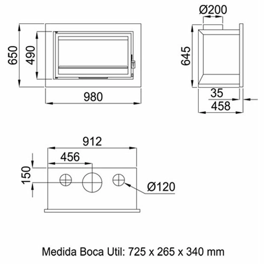 Ενεργειακό Τζάκι BRONPI FLORIDA-P 14 KW 8 Ενεργειακό Τζάκι BRONPI FLORIDA-P 14 KW - Image 6