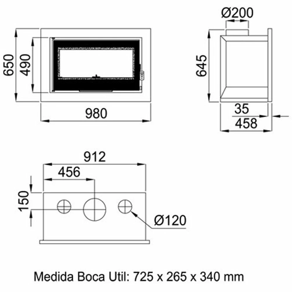 Ενεργειακό Τζάκι BRONPI FLORIDA-P VISION 14 KW 8 Ενεργειακό Τζάκι BRONPI FLORIDA-P VISION 14 KW - Image 6