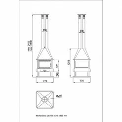 Ενεργειακό Τζάκι BRONPI HUELVA 16 KW -ΕΝΕΡΓΕΙΑΚΑ ΤΖΑΚΙΑ Εκπτώσεις ενεργειακό τζάκι bronpi huelva 16 kw 5