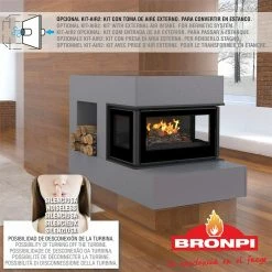 Ενεργειακό Τζάκι BRONPI PARIS 70-3C 12 KW