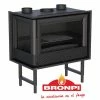 Ενεργειακό Τζάκι BRONPI PARIS 70-EI11,5 KW Αριστερό τζάμι