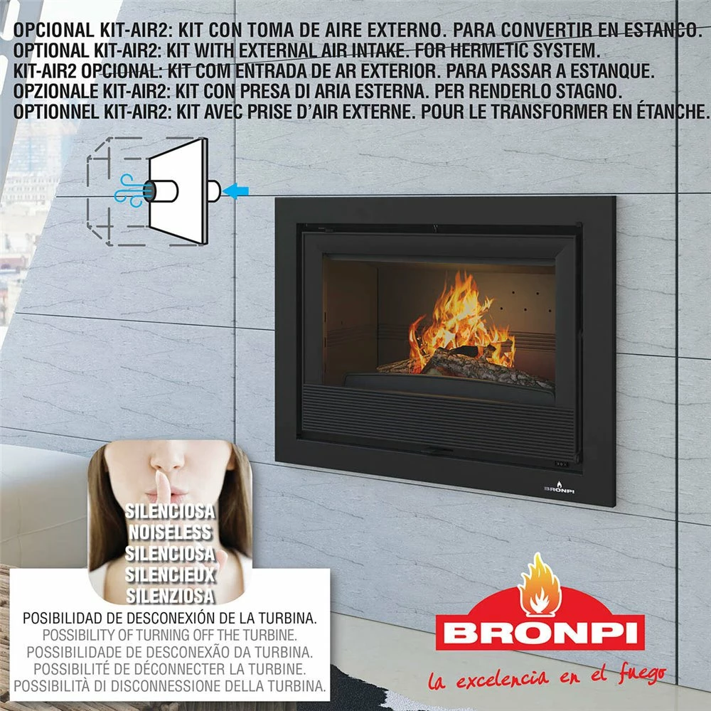 Ενεργειακό Τζάκι BRONPI PARIS 90 19 KW 3 Ενεργειακό Τζάκι BRONPI PARIS 90 19 KW