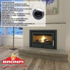 Ενεργειακό Τζάκι BRONPI RIOJA 12,5 KW