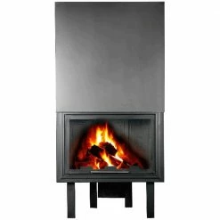 Ενεργειακό τζάκι αερόθερμο THERMIKI ATS 80 ίσιο 16,26 KW 88 Cm