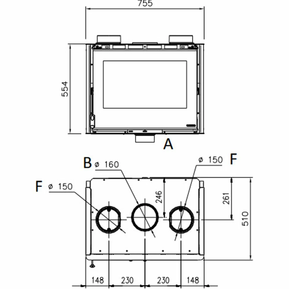 Extraflame Ενεργειακό τζάκι κασέτα La Nordica Inserto 70 Crystal 3 Lati 9,7kW 5 Extraflame Ενεργειακό τζάκι κασέτα La Nordica Inserto 70 Crystal 3 Lati 9,7kW - Image 3
