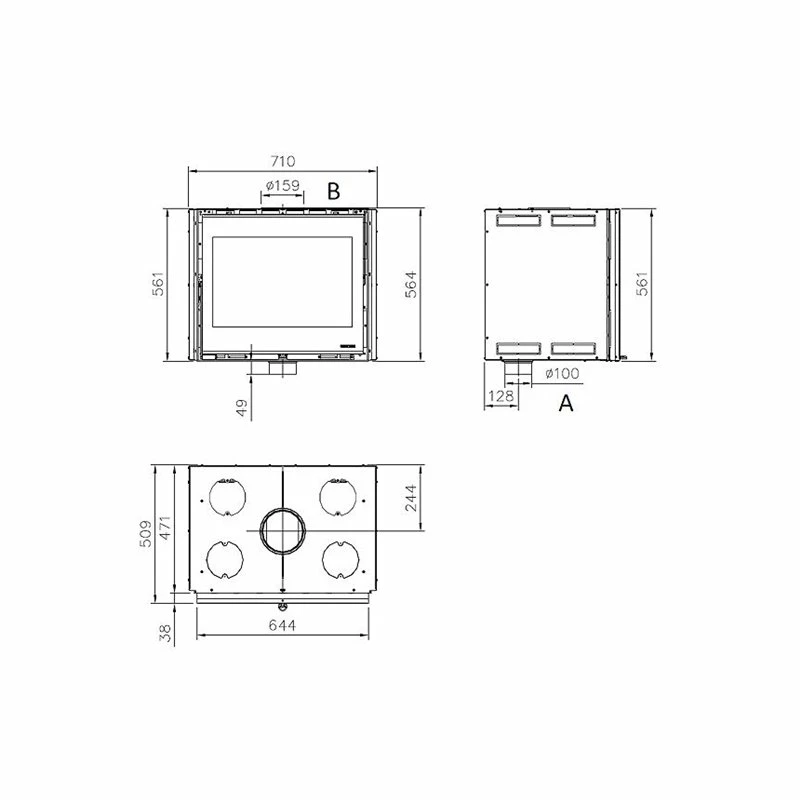 Extraflame Ενεργειακό τζάκι κασέτα LA NORDICA INSERTO 70 WIDE 7,5 KW 4 Extraflame Ενεργειακό τζάκι κασέτα LA NORDICA INSERTO 70 WIDE 7,5 KW - Image 2