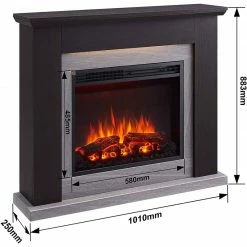 Ηλεκτρικό τζάκι δαπέδου με θέρμανση Richen Ektoras Black -ΕΝΕΡΓΕΙΑΚΑ ΤΖΑΚΙΑ Εκπτώσεις ηλεκτρικό τζάκι δαπέδου με θέρμανση richen ektoras black 4