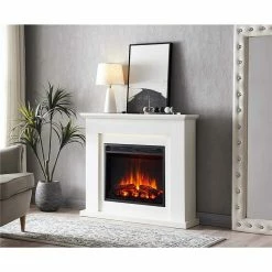 Εξώφυλλο -ΕΝΕΡΓΕΙΑΚΑ ΤΖΑΚΙΑ Εκπτώσεις ηλεκτρικό τζάκι δαπέδου με θέρμανση richen ektoras white 1