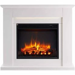 Εξώφυλλο 10 Ηλεκτρικό τζάκι δαπέδου με θέρμανση Richen Ektoras White