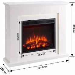 Ηλεκτρικό τζάκι δαπέδου με θέρμανση Richen Ektoras White -ΕΝΕΡΓΕΙΑΚΑ ΤΖΑΚΙΑ Εκπτώσεις ηλεκτρικό τζάκι δαπέδου με θέρμανση richen ektoras white 4