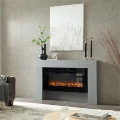 Ηλεκτρικό τζάκι δαπέδου με θέρμανση Richen Iraklis Beton -ΕΝΕΡΓΕΙΑΚΑ ΤΖΑΚΙΑ Εκπτώσεις ηλεκτρικό τζάκι δαπέδου με θέρμανση richen iraklis beton 1