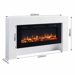 Ηλεκτρικό τζάκι δαπέδου με θέρμανση Richen Iraklis White -ΕΝΕΡΓΕΙΑΚΑ ΤΖΑΚΙΑ Εκπτώσεις ηλεκτρικό τζάκι δαπέδου με θέρμανση richen iraklis white 2