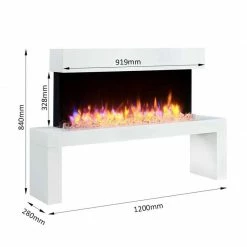 Ηλεκτρικό τζάκι δαπέδου με θέρμανση Richen Ivi -ΕΝΕΡΓΕΙΑΚΑ ΤΖΑΚΙΑ Εκπτώσεις ηλεκτρικό τζάκι δαπέδου με θέρμανση richen ivi 1