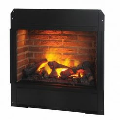 Ηλεκτρικό τζάκι - Εντοιχιζόμενη εστία με θέρμανση Dimplex Engine 56-600 B Πυρότουβλα
