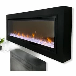 Ηλεκτρικό τζάκι τοίχου με θέρμανση Dimplex Ignite XL 74 + Metal Frame