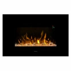 Ηλεκτρικό τζάκι τοίχου με θέρμανση Dimplex Toluca De Luxe