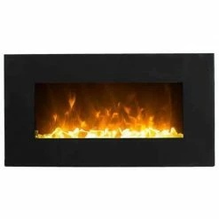 Fire Ηλεκτρικό τζάκι τοίχου με θέρμανση Glow Neptun Black -ΕΝΕΡΓΕΙΑΚΑ ΤΖΑΚΙΑ Εκπτώσεις ηλεκτρικό τζάκι τοίχου με θέρμανση glow neptun black 2