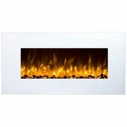 Fire Ηλεκτρικό τζάκι τοίχου με θέρμανση Glow Neptun White -ΕΝΕΡΓΕΙΑΚΑ ΤΖΑΚΙΑ Εκπτώσεις ηλεκτρικό τζάκι τοίχου με θέρμανση glow neptun white 3