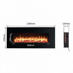 Ηλεκτρικό τζάκι τοίχου με θέρμανση Richen Apolon -ΕΝΕΡΓΕΙΑΚΑ ΤΖΑΚΙΑ Εκπτώσεις ηλεκτρικό τζάκι τοίχου με θέρμανση richen apolon 2